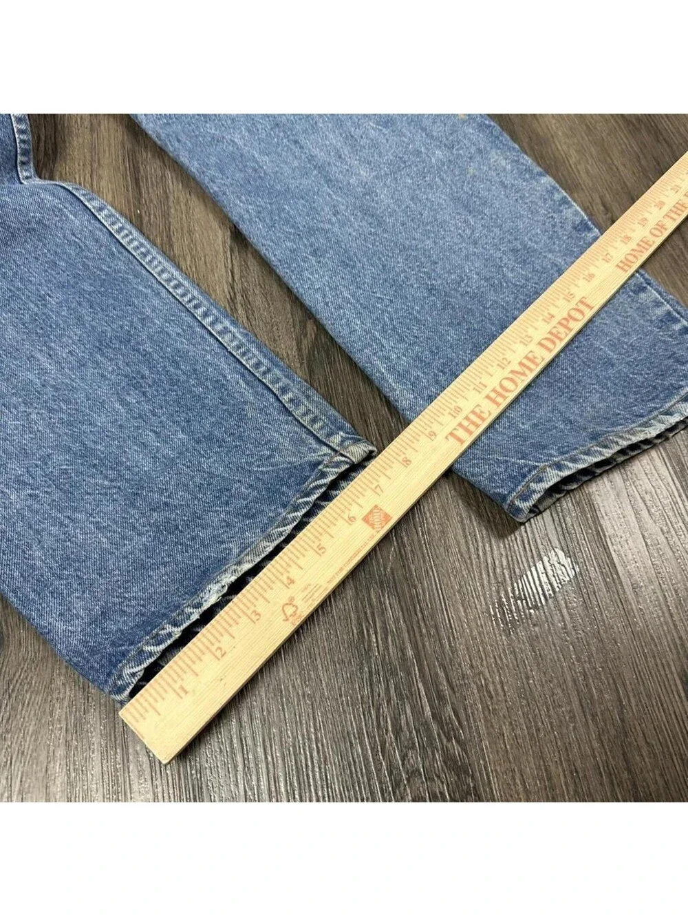 Vintage Levi’s 505 oranges tab 80s washed distressed straight fit jeans 38x30